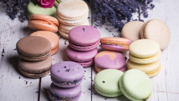 Картинка еда макаруны печенье лакомство