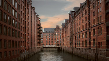 Картинка города гамбург+ германия река мост