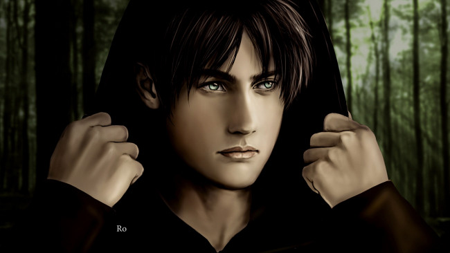 Обои картинки фото аниме, shingeki no kyojin, эрен