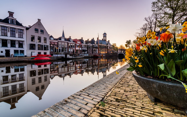 Обои картинки фото dokkum, the netherlands, города, - улицы,  площади,  набережные, the, netherlands