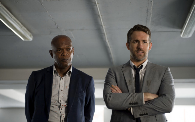 Обои картинки фото кино фильмы, the hitmans bodyguard, samuel, jackson, ryan, reynolds