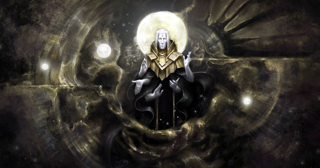 Обои картинки фото фэнтези, существа, руки, луны