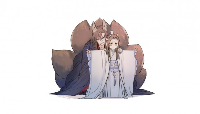 Обои картинки фото аниме, mo dao zu shi, the, untamed, неукротимый, повелитель, чэньцин, мосян, тунсю, mo, dao, zu, shi, магистр, дьявольского, культа