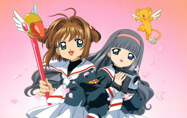 Обои картинки фото аниме, card captor sakura, сакура, собирательница, карт