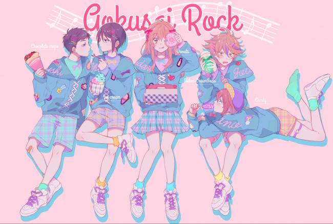 Обои картинки фото аниме, touken ranbu, танец, мечей