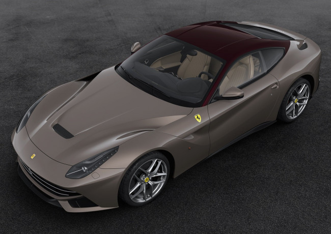 Обои картинки фото автомобили, ferrari, 2016, 70th, anniversary, berlinetta, edition, f12, парижский, автосалон