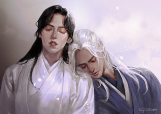 Картинка рисованное кино +мультфильмы далекие странники парни сон