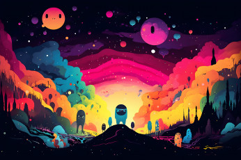 Картинка рисованное -+другое абстракция