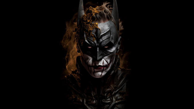 Обои картинки фото рисованное, кино,  мультфильмы, joker, batman, нейросети