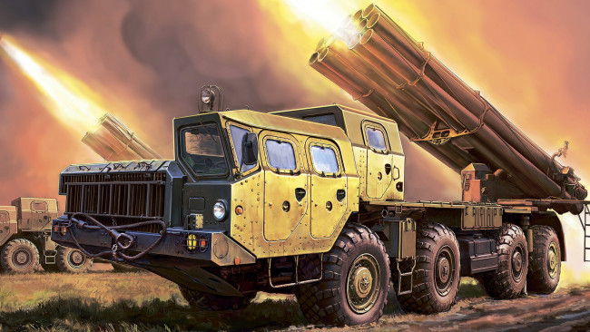 Обои картинки фото техника, военная техника, ссср, рсзо, бм-30