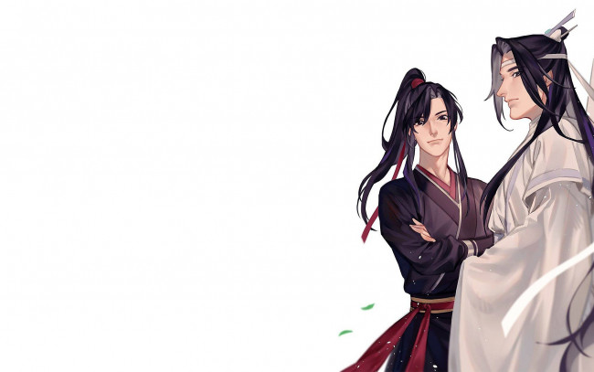 Обои картинки фото аниме, mo dao zu shi, вэй, усянь, лань, ванцзи