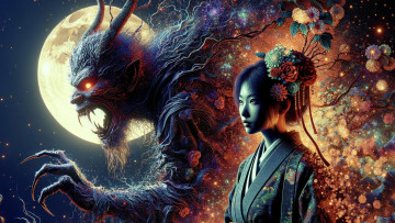 Картинка 3д фэнтези красавицы+и+чудовища нейросети графика нейроарт ai art нейронные сети рисунки нейро искусство нейрографика graphics neuroart neural networks drawings neuro neurography