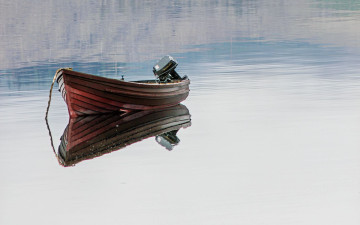 обоя корабли, моторные лодки, река, лодка, моторная, отражение