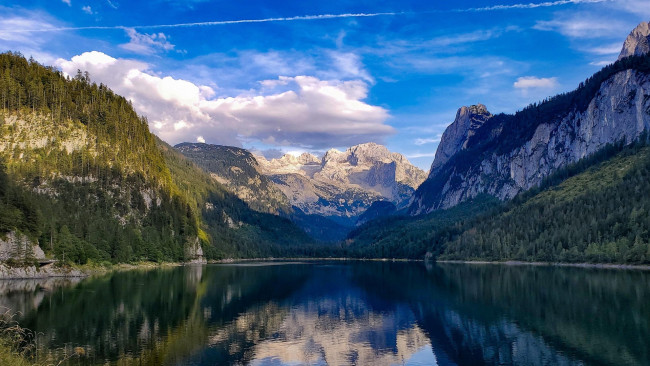 Обои картинки фото lake gosau, austria, природа, реки, озера, lake, gosau