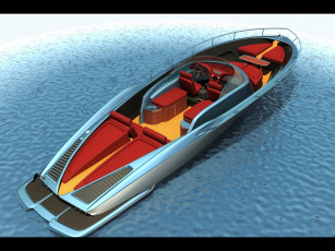 Картинка 1963 chevrolet corvette open boat design by bo zolland корабли 3d