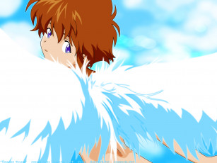 обоя аниме, angelic, layer