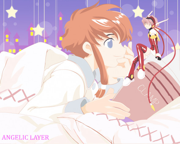 Обои картинки фото аниме, angelic, layer