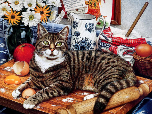 Обои картинки фото рисованные, животные