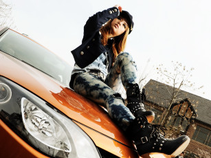 Картинка автомобили авто девушками