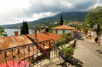 Картинка города улицы площади набережные крым Ялта