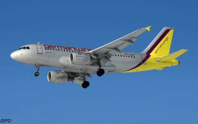Обои картинки фото 319, германвингз, авиация, пассажирские, самолёты