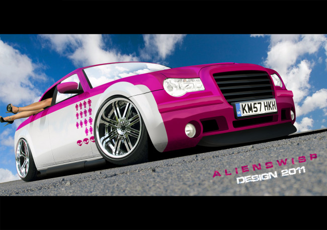 Обои картинки фото автомобили, виртуальный, тюнинг