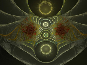 Картинка 3д графика fractal фракталы фон цвета изгиб узор