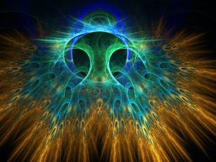 Картинка 3д графика fractal фракталы узор цвета фон