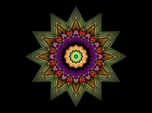 Картинка 3д графика fractal фракталы узор цвета фон