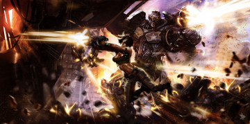 Картинка фэнтези красавицы чудовища робот девушка