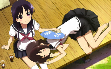 Картинка аниме saki девушки