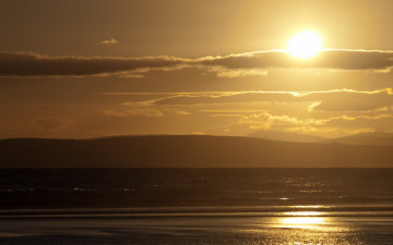 Картинка природа восходы закаты закат холмы облака море