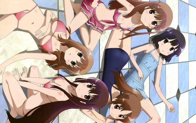 Обои картинки фото аниме, saki