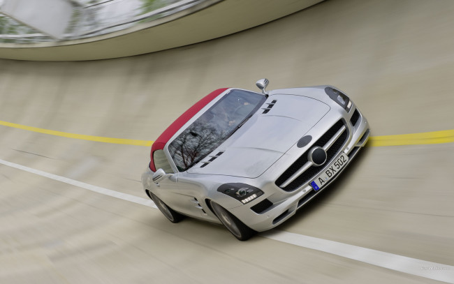 Обои картинки фото спорт, автоспорт, гонка, sls, mercedes-benz