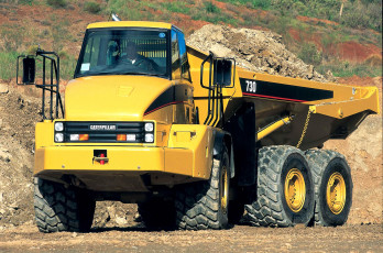 Картинка caterpillar 730 техника строительная сша землеройно-транспортная inc