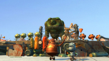 обоя мультфильмы, yak, железяки