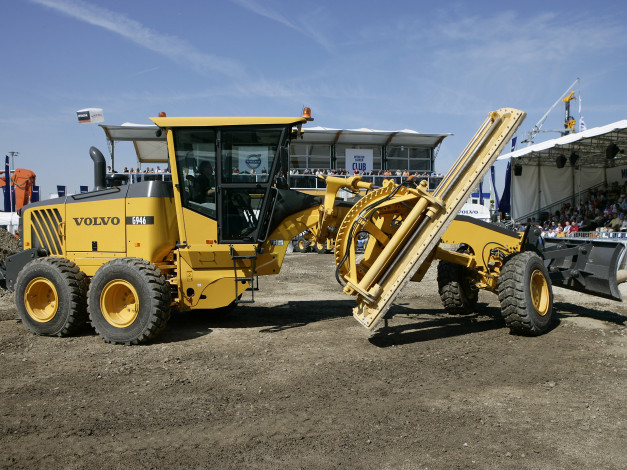 Обои картинки фото volvo, g946, техника, грейдеры, грейдер