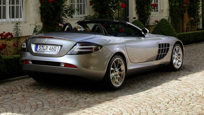 Обои картинки фото mercedes, slr, автомобили, benz, daimler, ag, германия