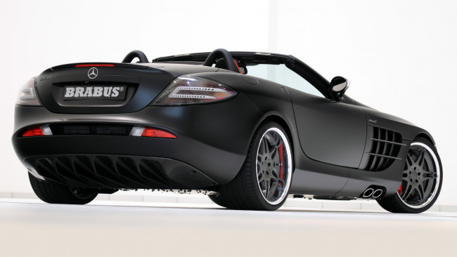 Обои картинки фото mercedes, slr, автомобили, brabus, германия, daimler, ag