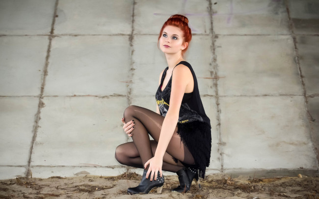 Обои картинки фото Karoline Kate, девушки, , , колготки