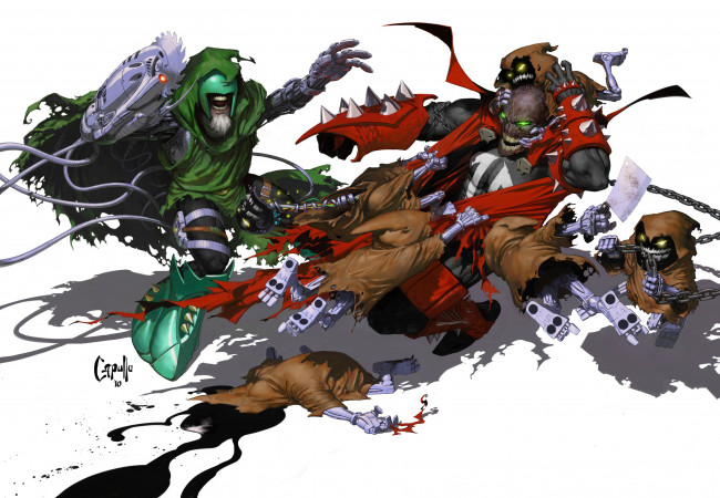 Обои картинки фото spawn, рисованные, комиксы, снаун, комикс, персонажи