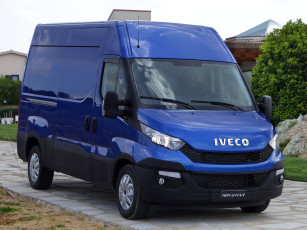 Картинка автомобили iveco синий 2014 van daily