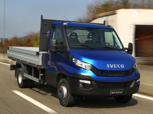 обоя автомобили, iveco, синий, 2014г, cab, chassis, daily, 35