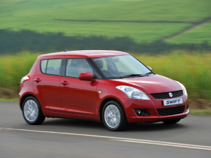 обоя автомобили, suzuki, swift, 5-door, za-spec, красный