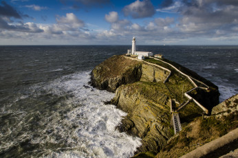 Картинка природа маяки горизонт маяк скала океан