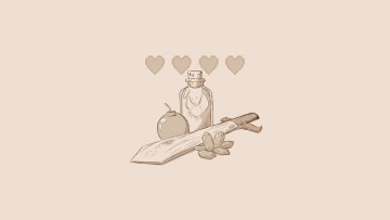 Картинка рисованные минимализм меч