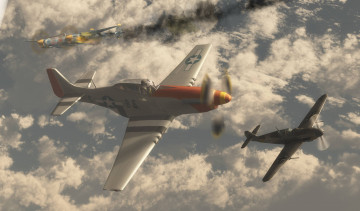 Картинка рисованные авиация самолёты облака