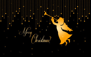 Картинка праздничные векторная+графика+ новый+год ангел