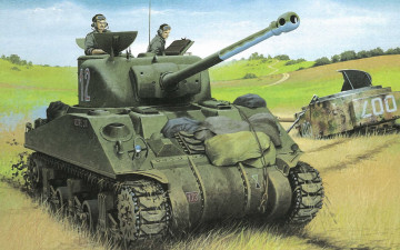 Картинка рисованные армия танк