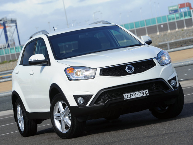 Обои картинки фото автомобили, ssang yong, ssangyong, korando, au-spec, 2014г, светлый